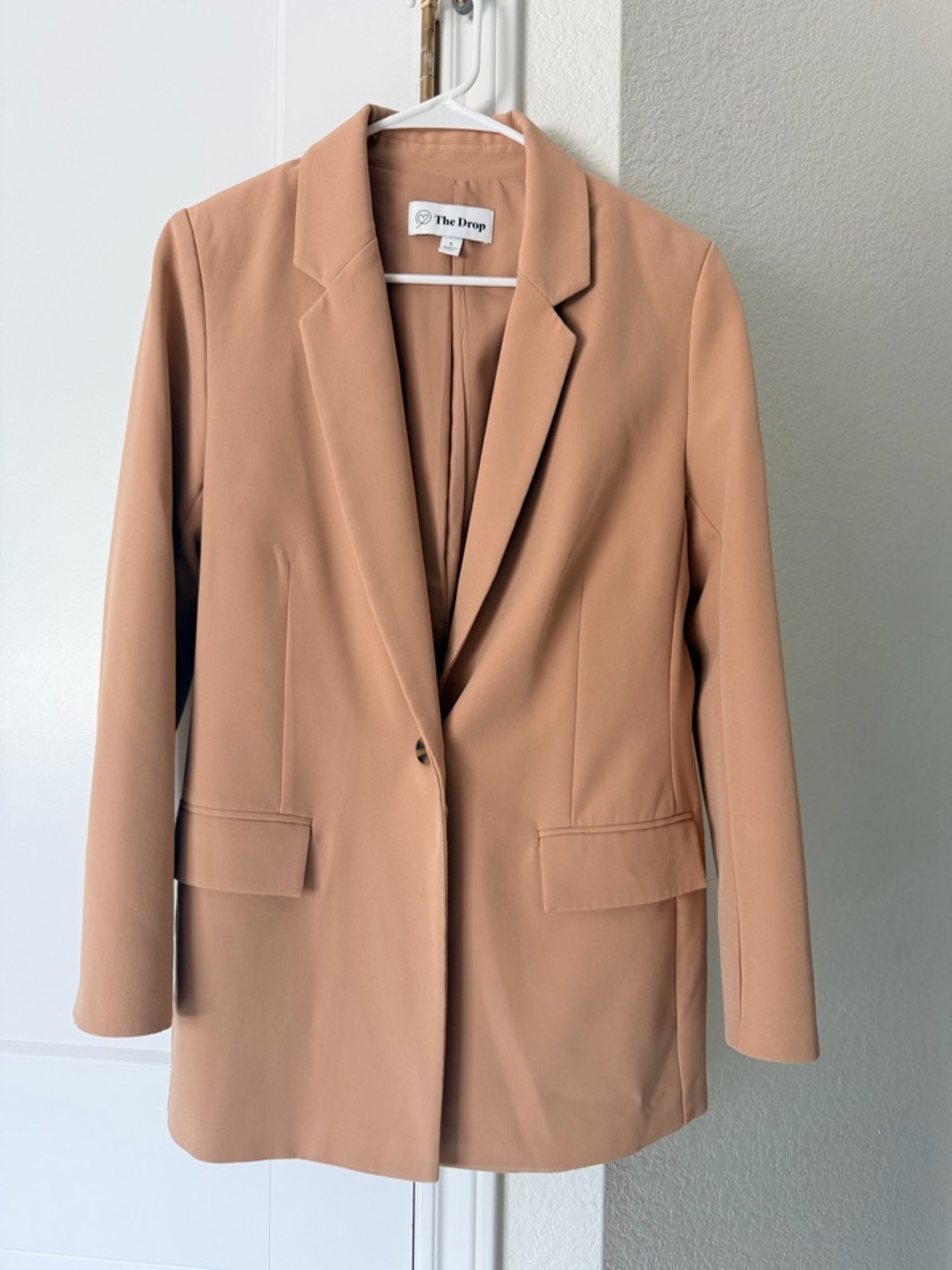 Women's Camel Single-Button Blazer
